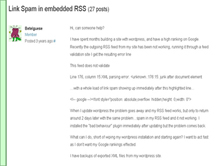 Link spam in embedded RSS